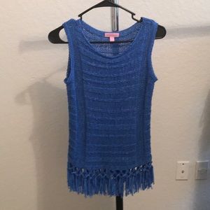Blue Lilly Pulitzer Shirt EUC Worn Twice Size XS